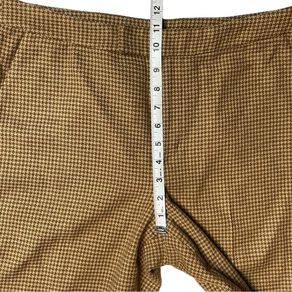 Vtg Lauren Ralph Lauren Wool Angora Houndstooth Collegiate Straight Leg Pants 10 - Picture 12 of 13